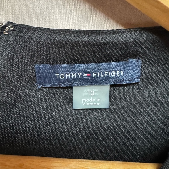 Tommy Hilfiger Cocktail Dress Velvet Burnout Holiday Whimsigoth Dark Feminine 10 - Picture 8 of 12